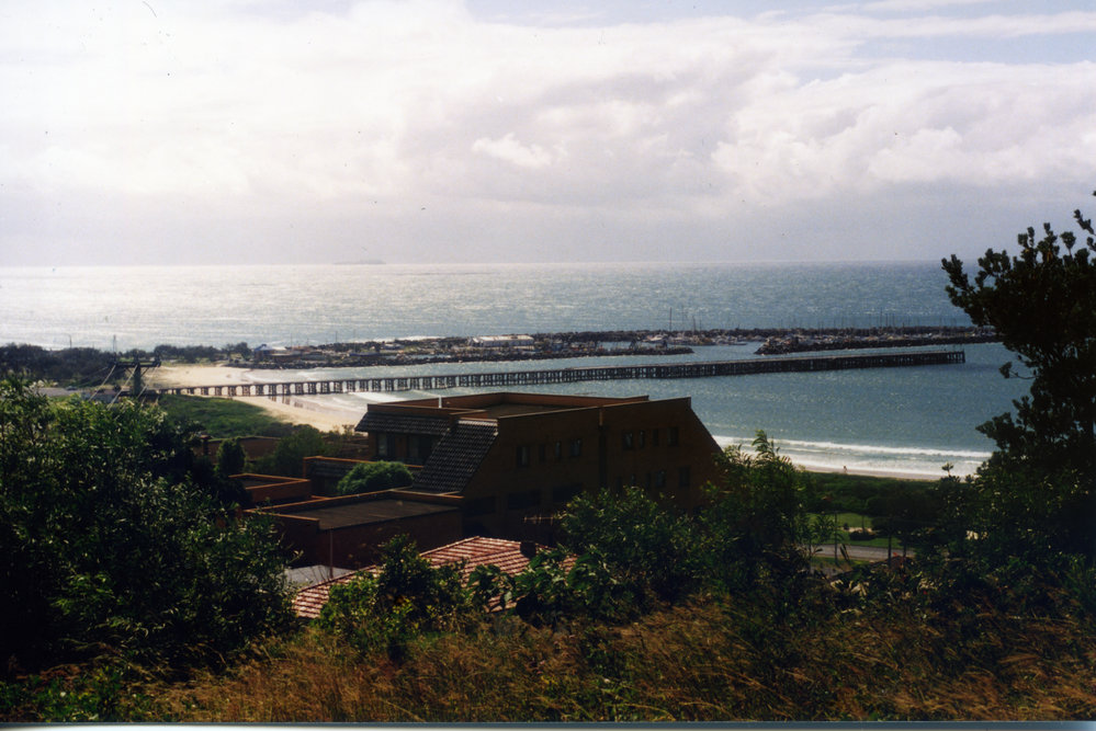 Coffs Jetty and Beach from Victoria Street lookout, 18 March 1992