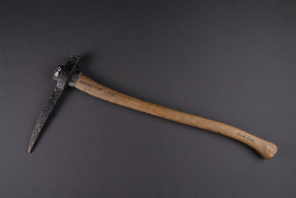David Pont's mining pick, c. 1890