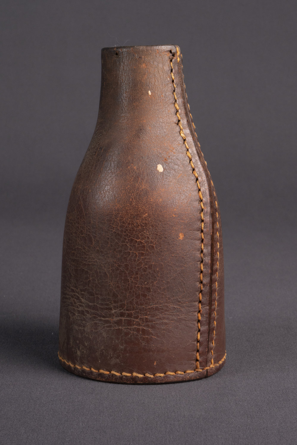 Leather shaker used for 'Murrumbidgee Pool', c. 1920s