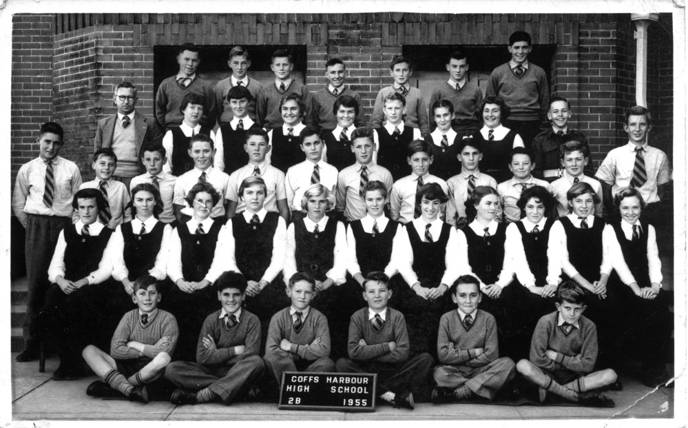 Coffs Harbour High School class 2B, 1955