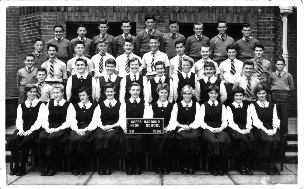 Coffs Harbour High School class 3B, 1956