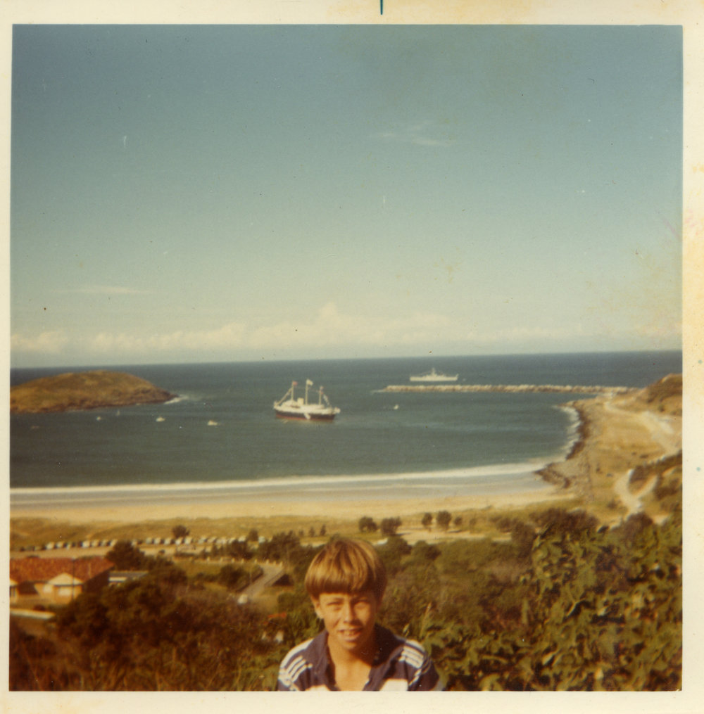 Her Majesty's Yacht Britannia in the harbour, 11 April 1970