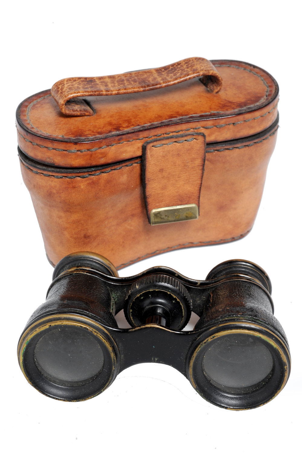 Binoculars with case