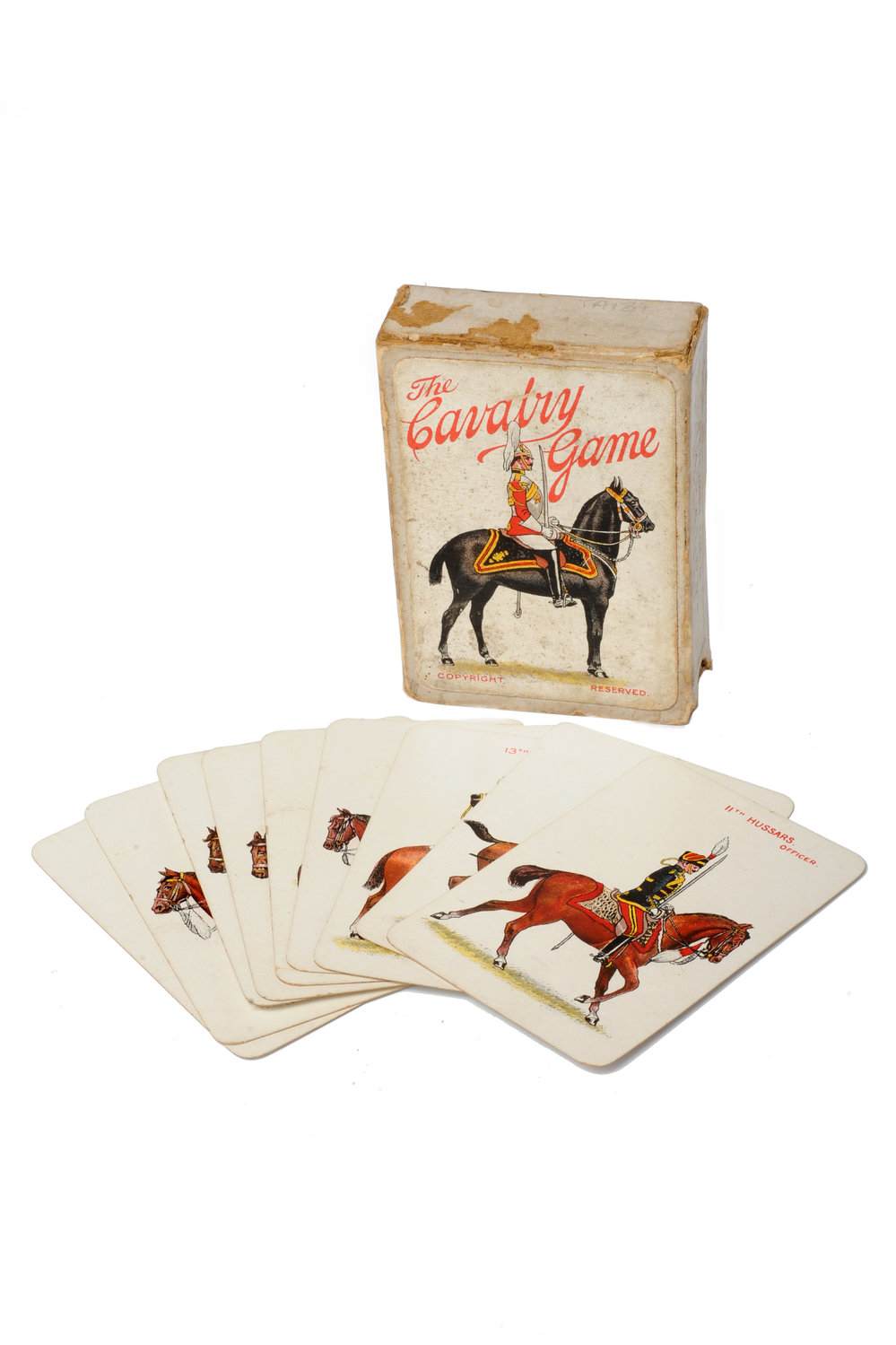 The Cavalry Game pack of cards, c. 1914
