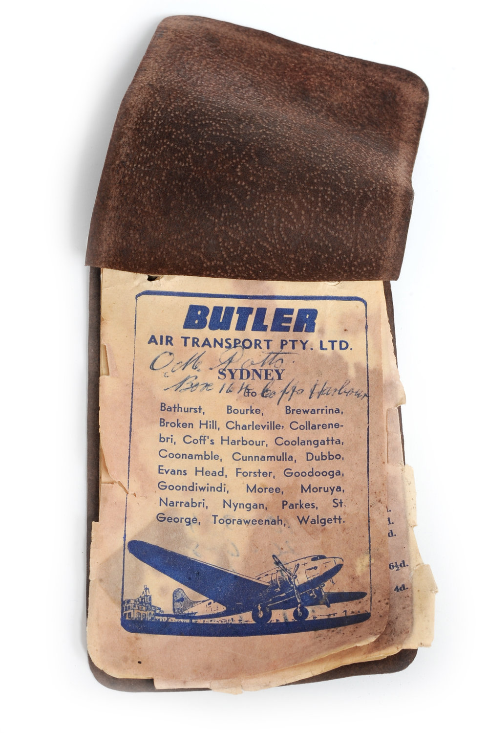 Butler Air Transport fare book