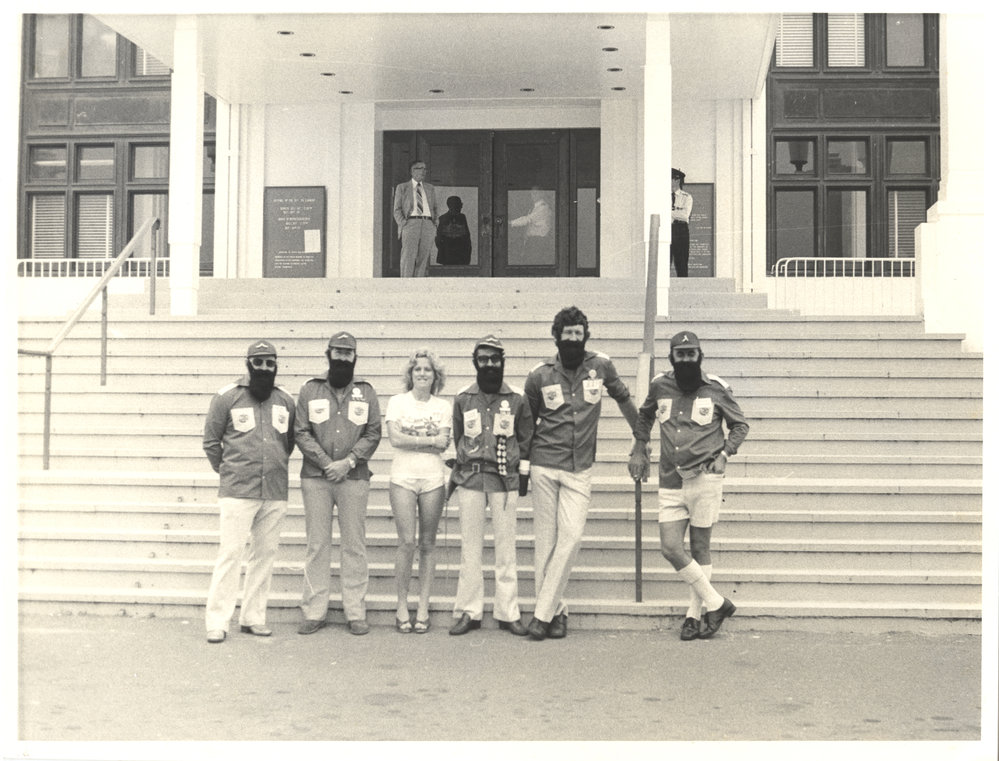 Banana Republic troops at Parliament House, 1979