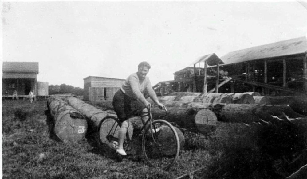 Woman on bicycle