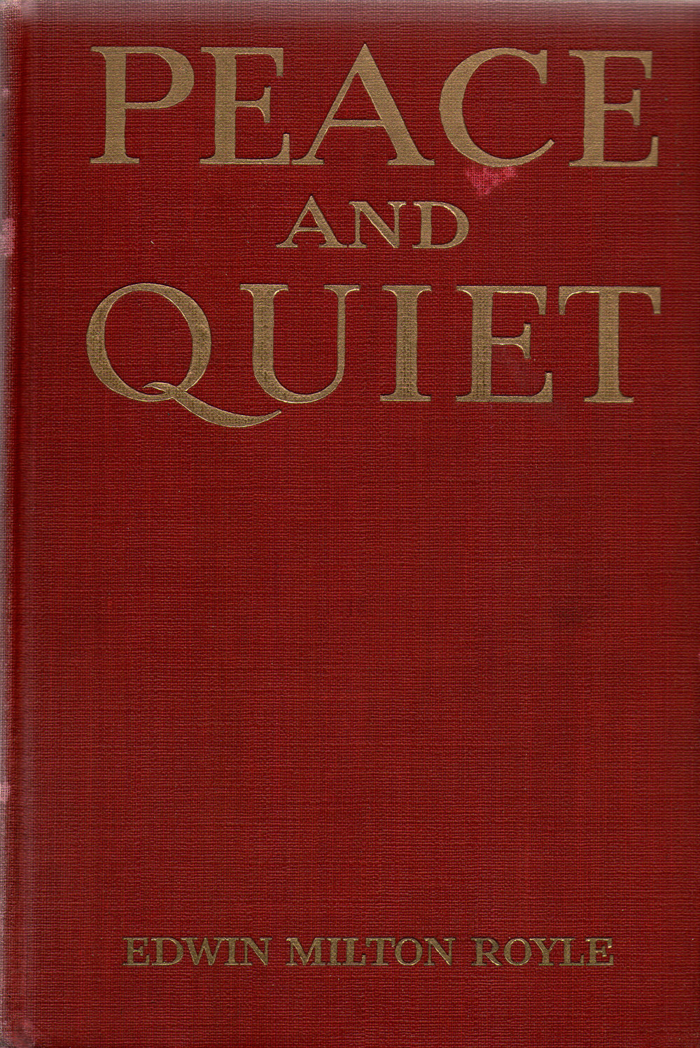 Peace and Quiet, 1916