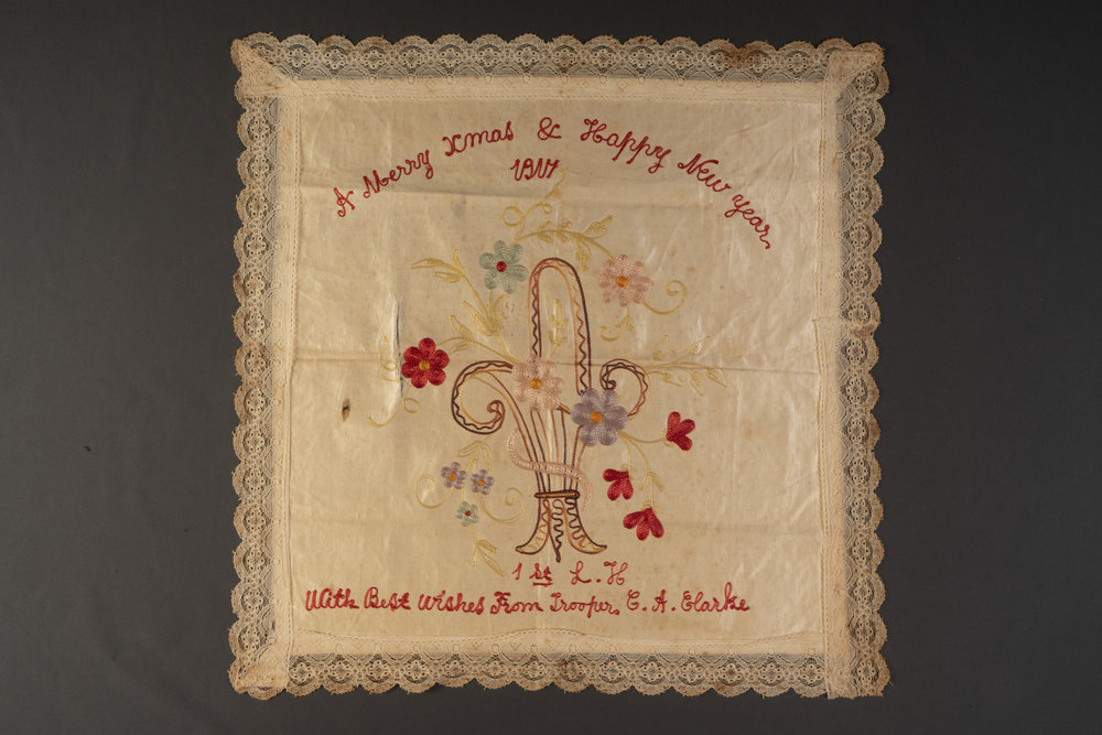 Embroidered memento, 1917