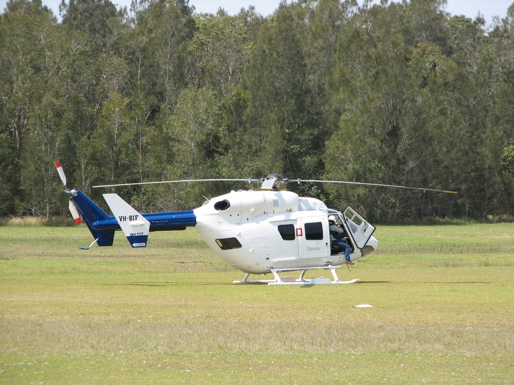Helicopter at Coffs Harbour Airport, 2007