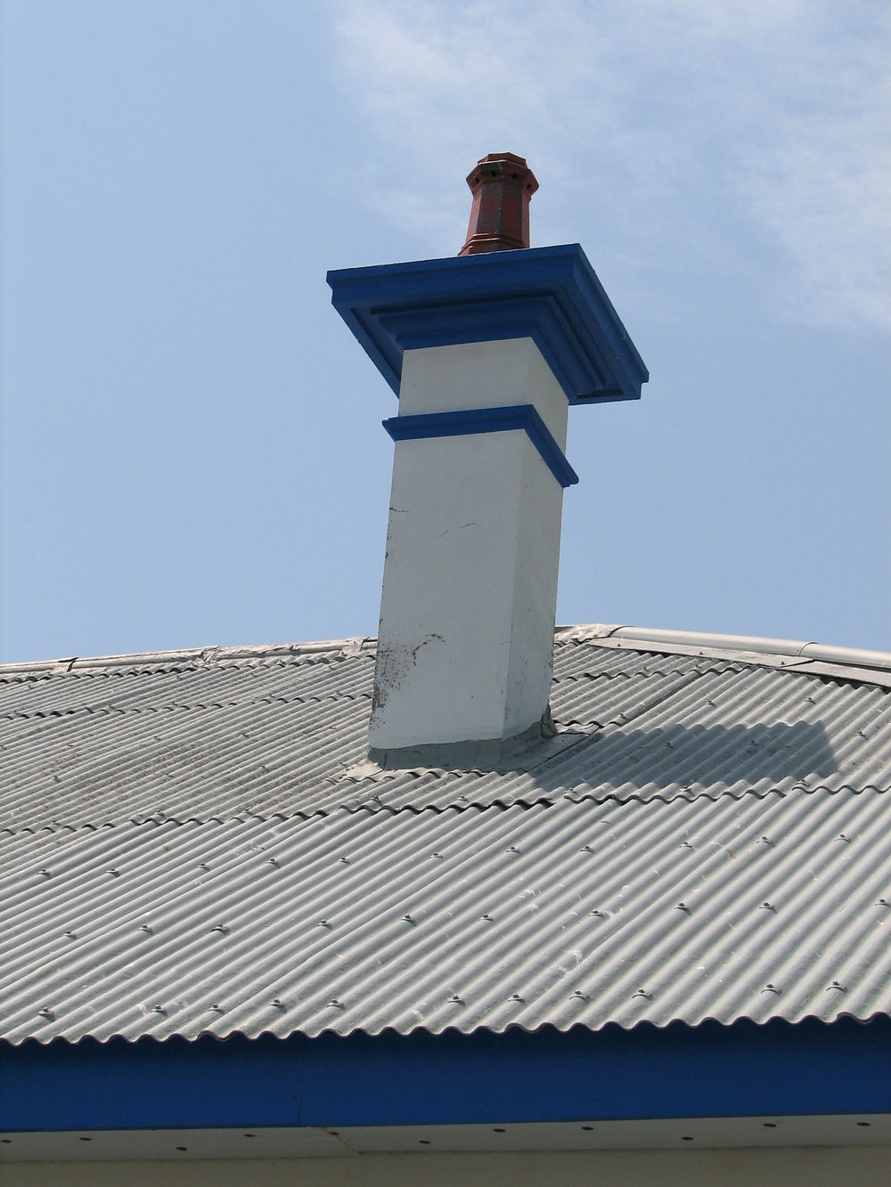 Cottage chimney, South Solitary Island, 2007