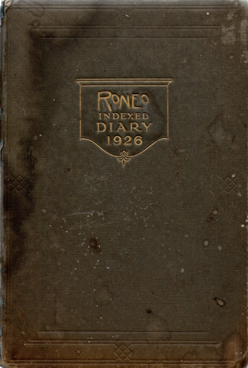 Roneo Indexed Diary, 1926