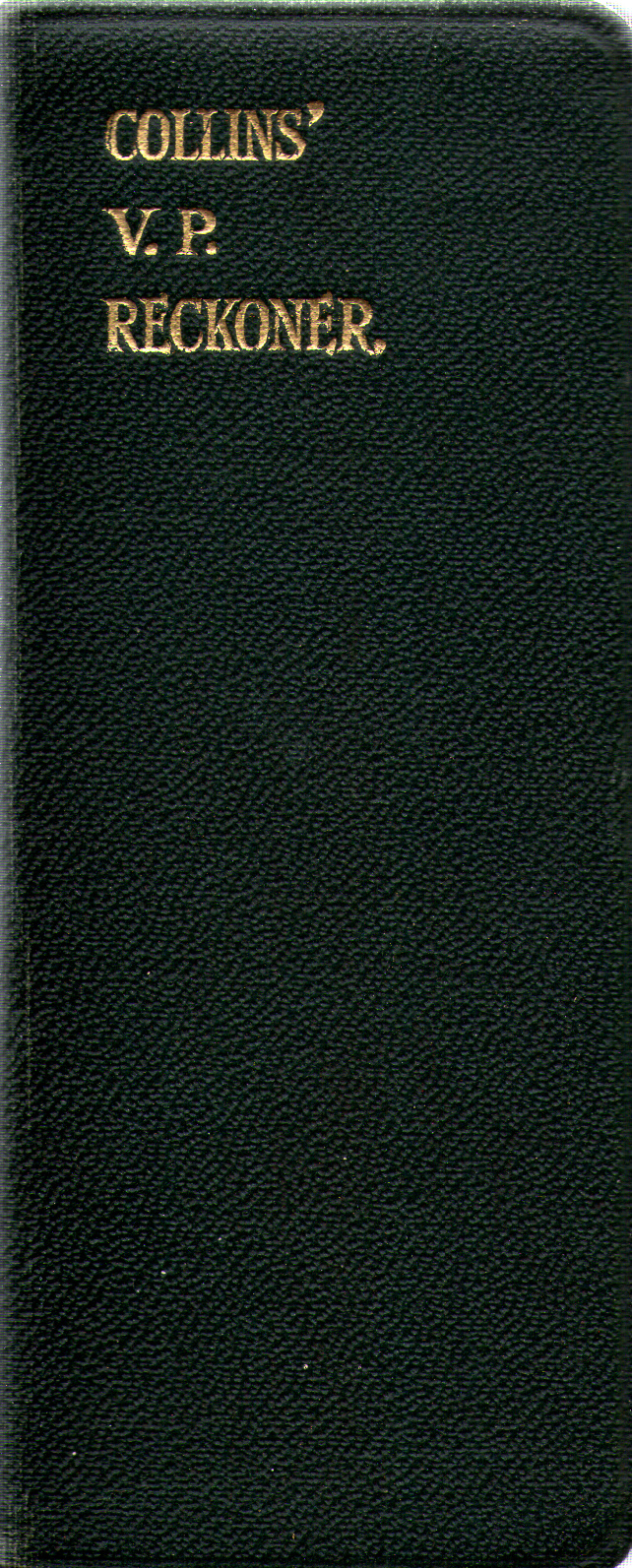 Collins' V. P. Reckoner, c. 1950