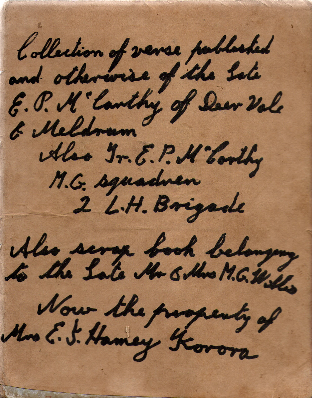 McCarthy &amp; Willis scrapbook