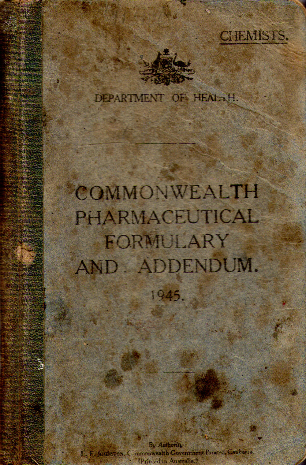 Commonwealth Pharmaceutical Formulary and Addendum, 1945