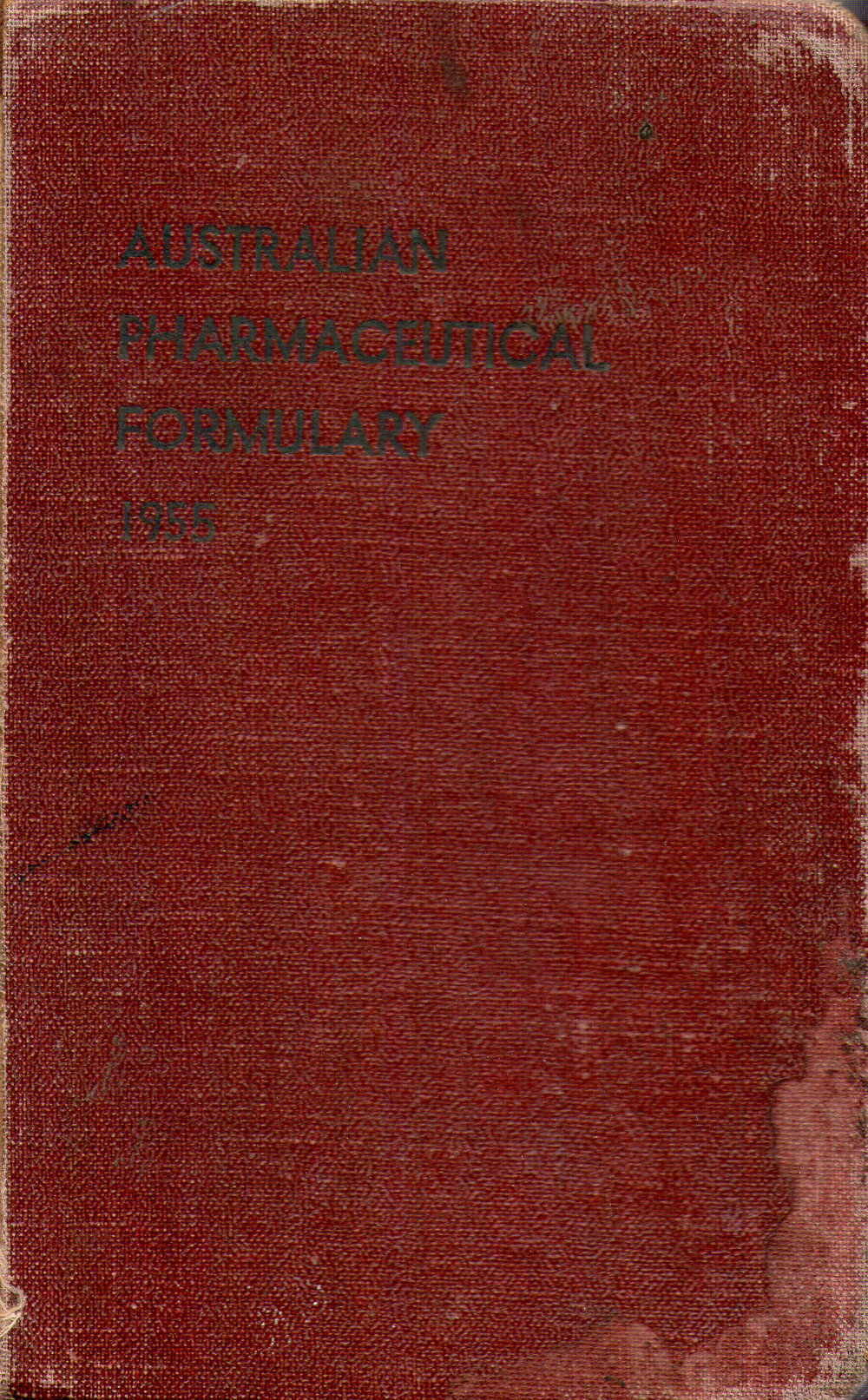 Australian Pharmaceutical Formulary, 1955