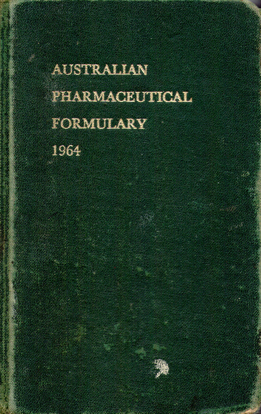 Australian Pharmaceutical Formulary, 1964