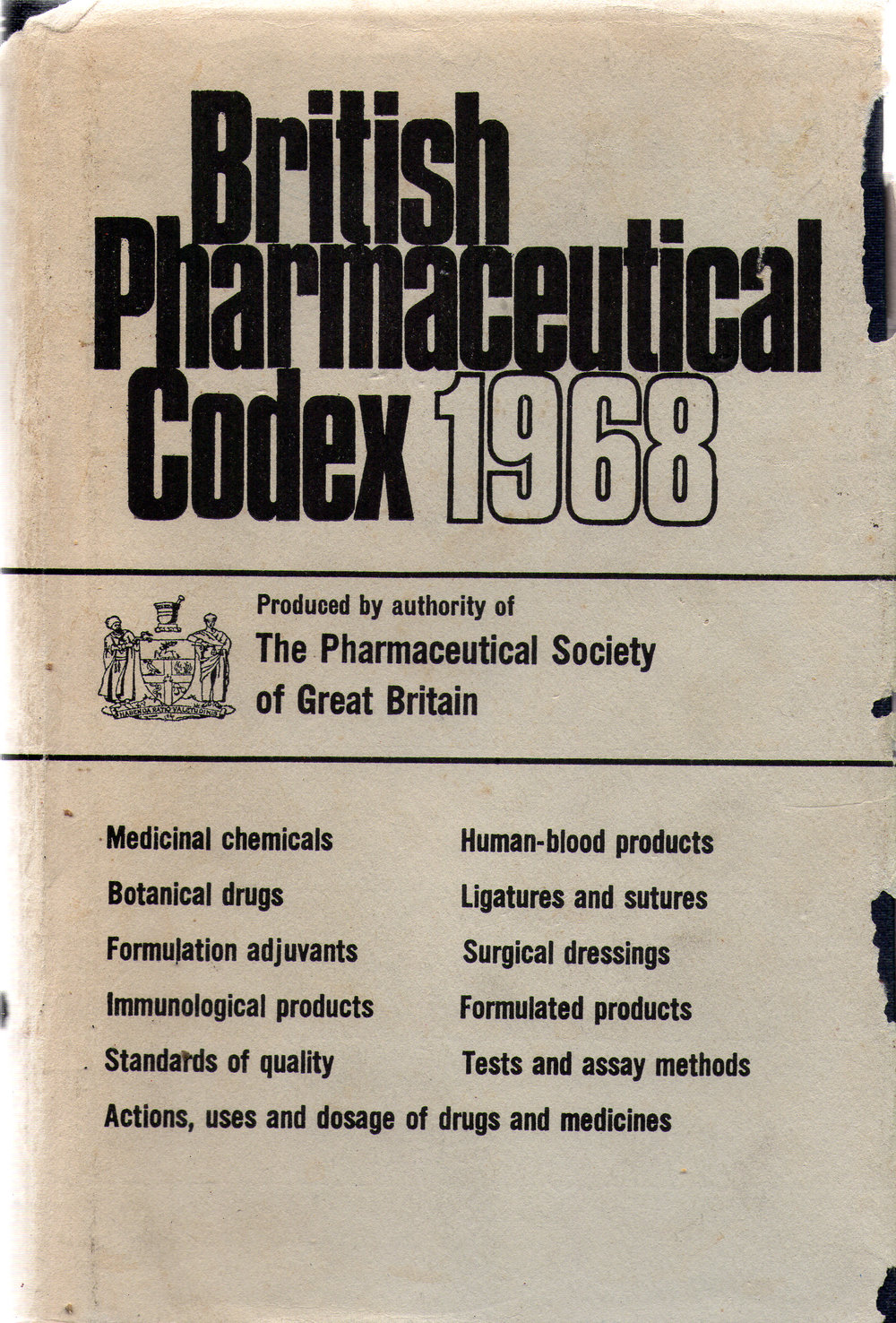 British Pharmaceutical Codex, 1968