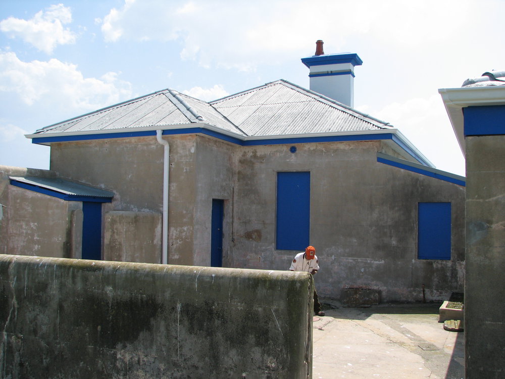 Cottage courtyard, South Solitary Island, 2007