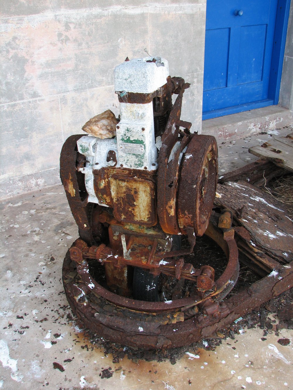 Rusting machinery, South Solitary Island, 2007