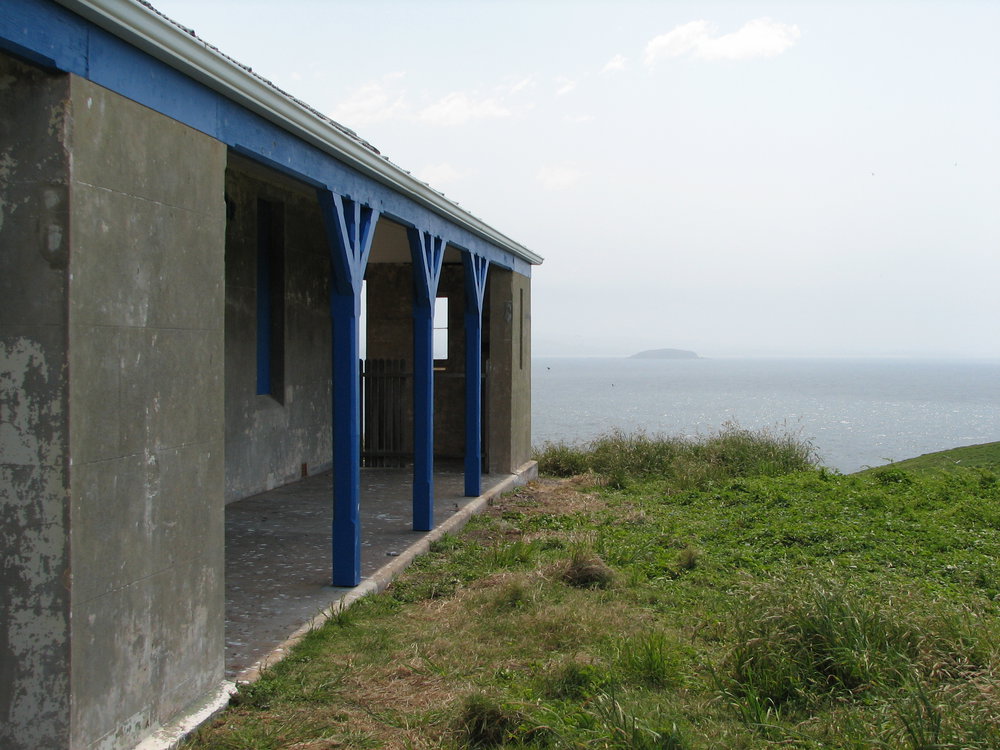 Cottage verandah, South Solitary Island, 2007