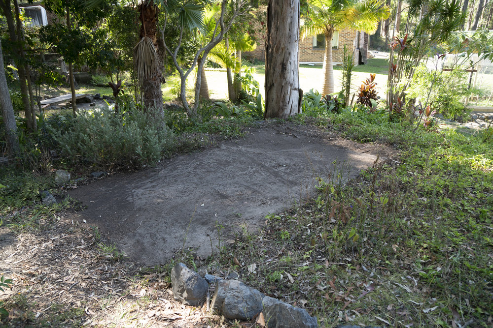 Slab for the Three Bears house, Woolgoolga Adventure Village, 2020