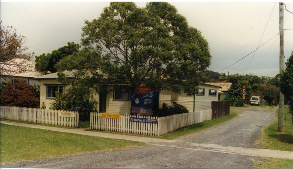 Radford's Signs and Jeffrey Baker Studios at 72 Moonee St in Coffs Harbour, 1990s