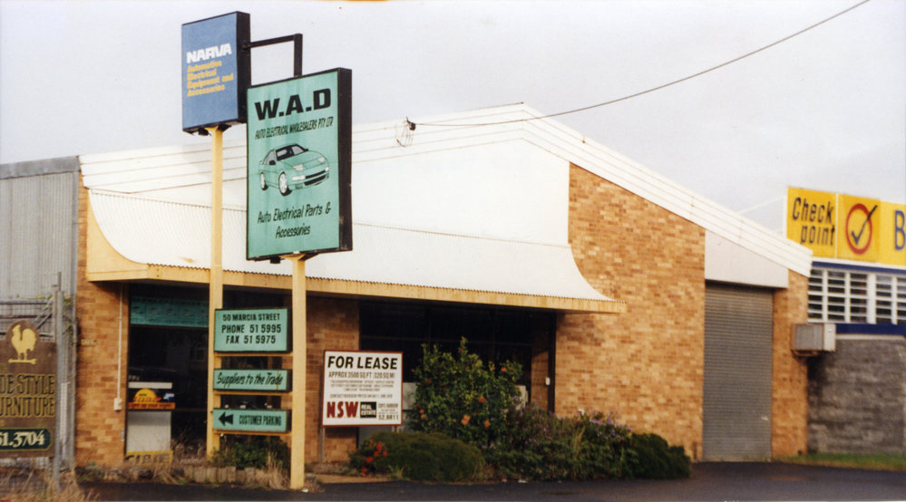 W. A. D. Auto Electrical Wholesalers at 50 Marcia Street in Coffs Harbour, 1990s