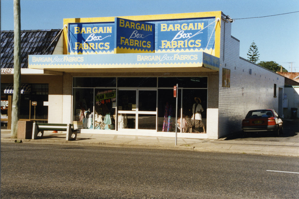 Bargain Box Fabrics at 16 Park Avenue in Coffs Harbour, 1990s