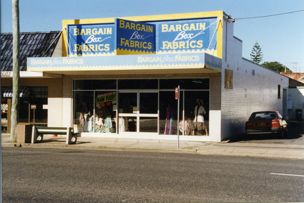 Bargain Box Fabrics at 16 Park Avenue in Coffs Harbour, 1990s