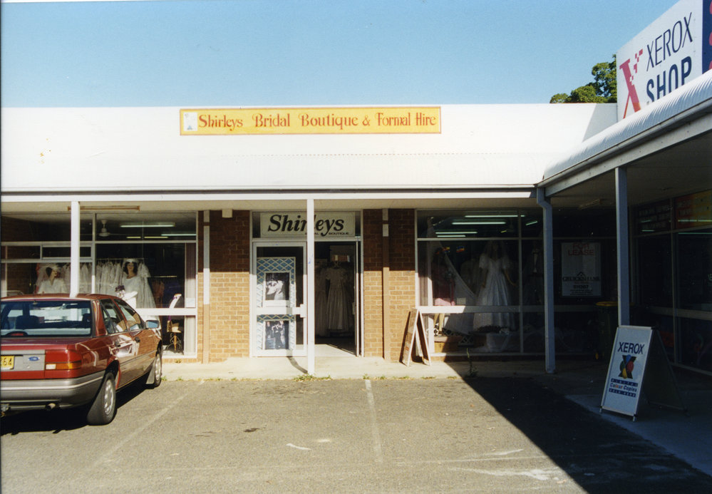 Shirley's Bridal Boutique at 38 Park Avenue in Coffs Harbour, 1990s