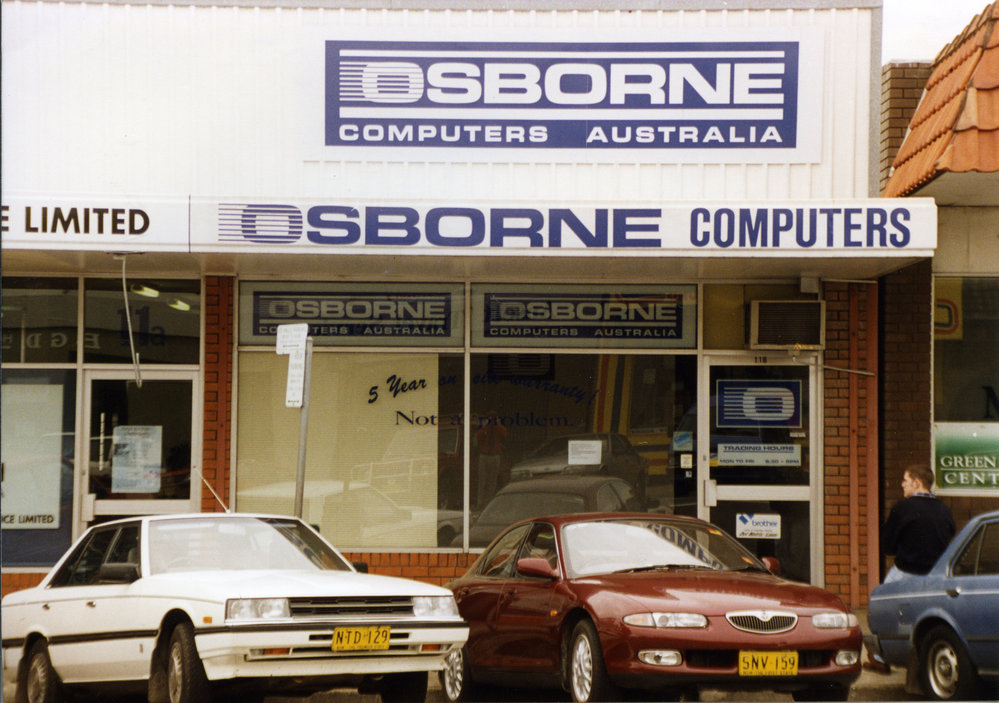 Osborne Computers at 11 Park Avenue in Coffs Harbour, 1990s