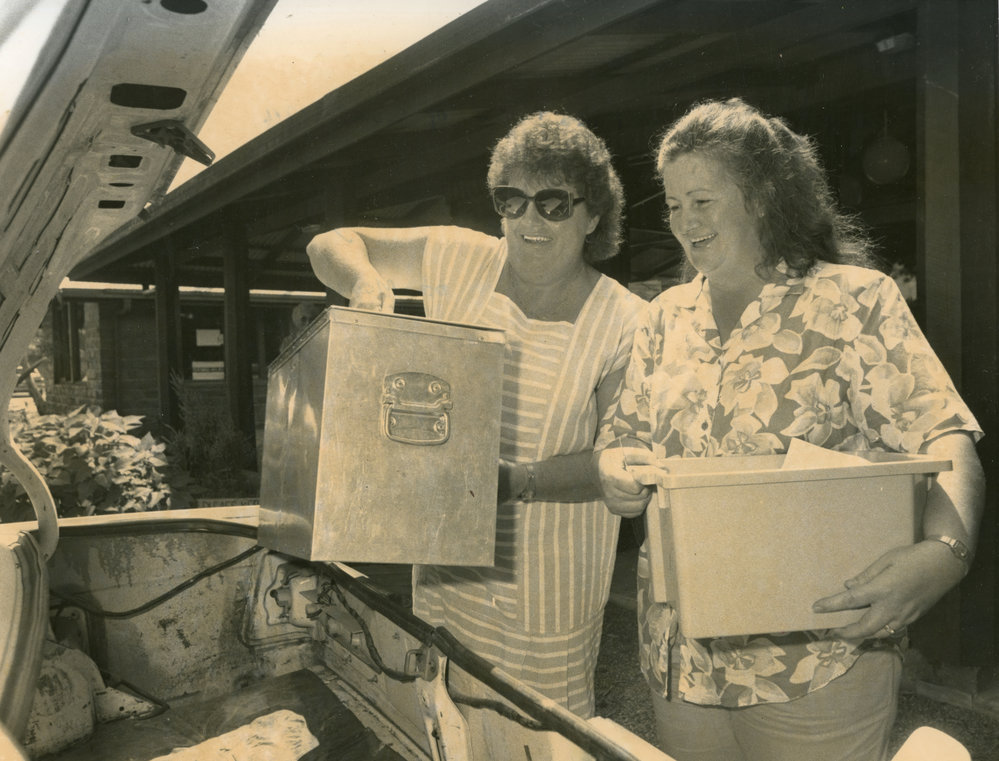 Meals on Wheels run, 10 March 1990