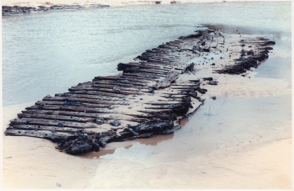 Ship relics of the Orara at Hearnes Lake