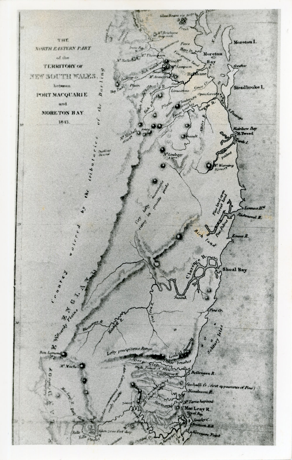 North eastern part of the Territory of New South Wales, 1843