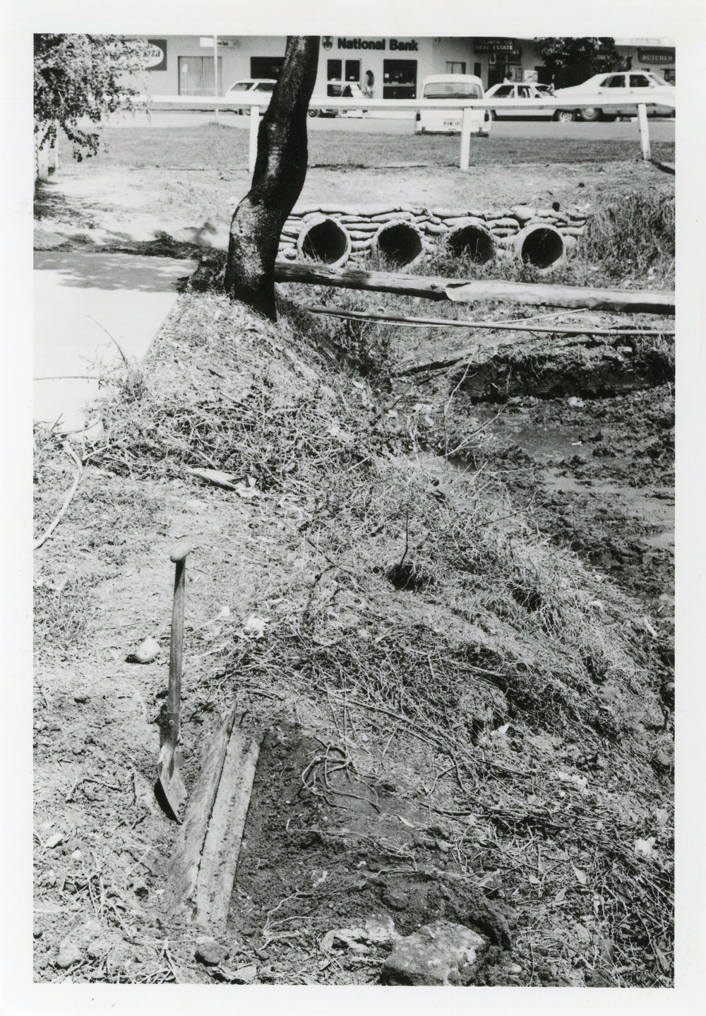 Drainage outlet on Beach Street, 1970s