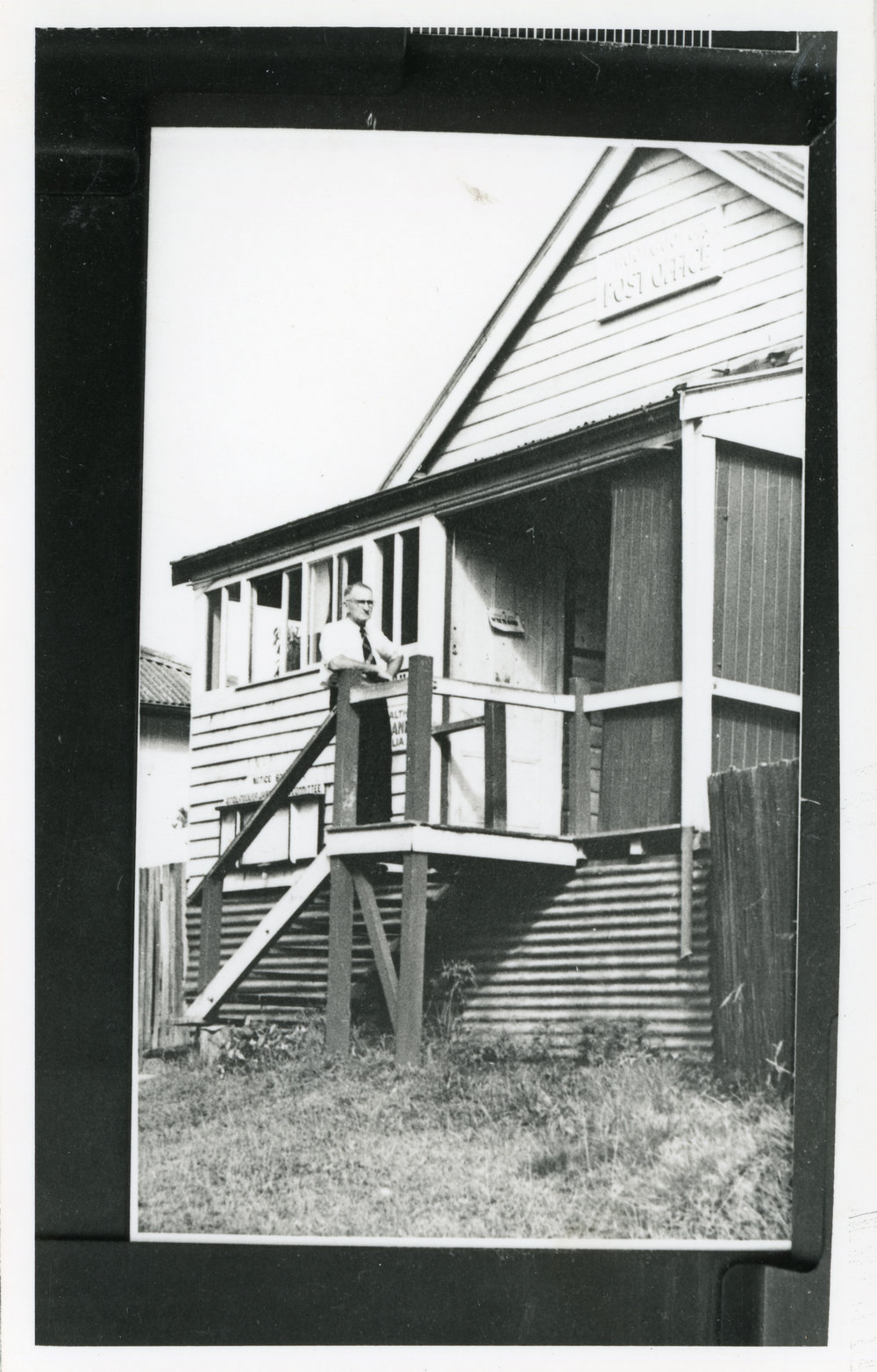 Woolgoolga Post Office and residence of Postmaster George Newman, 1952