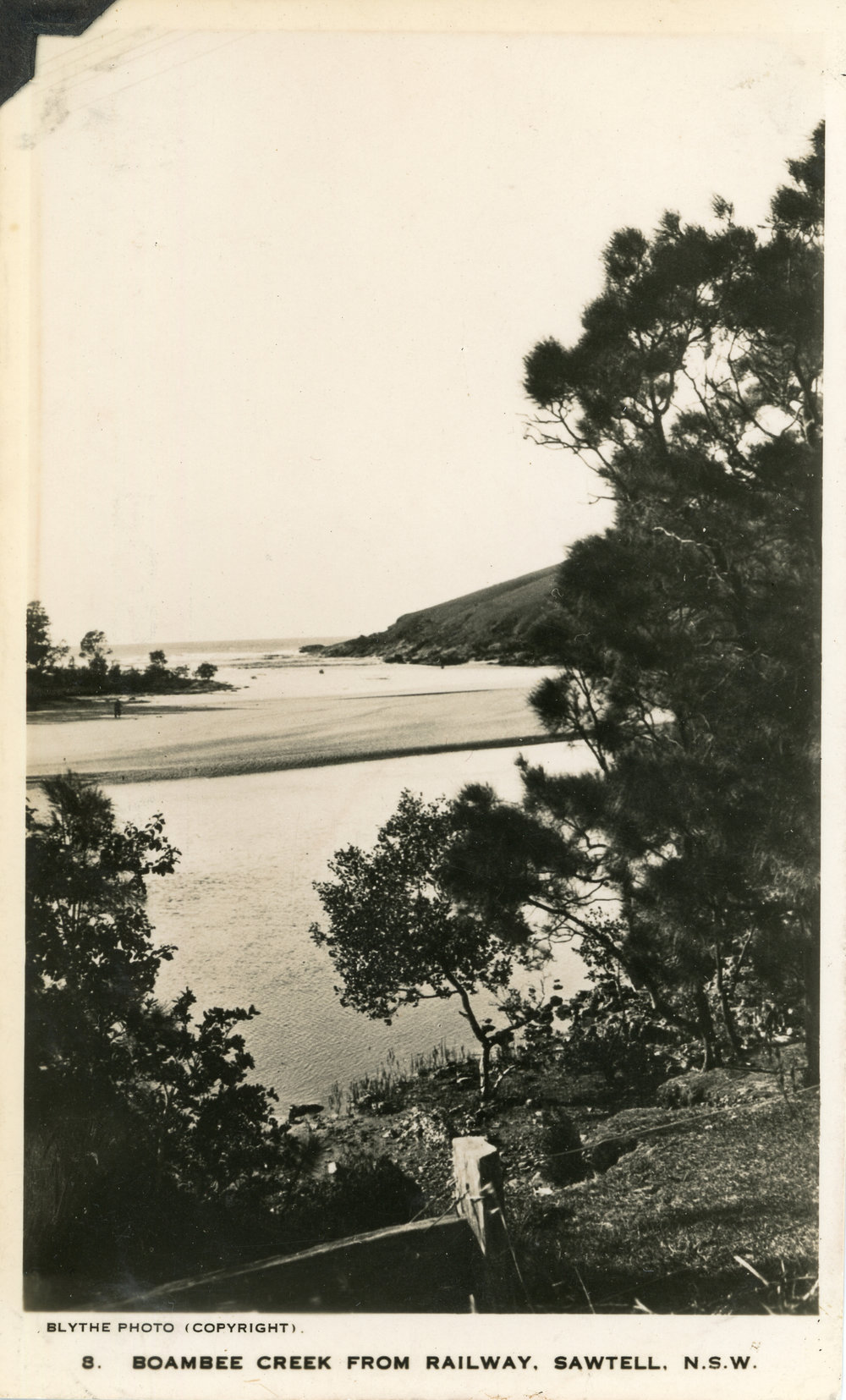 Boambee Creek from the railway, c.1920