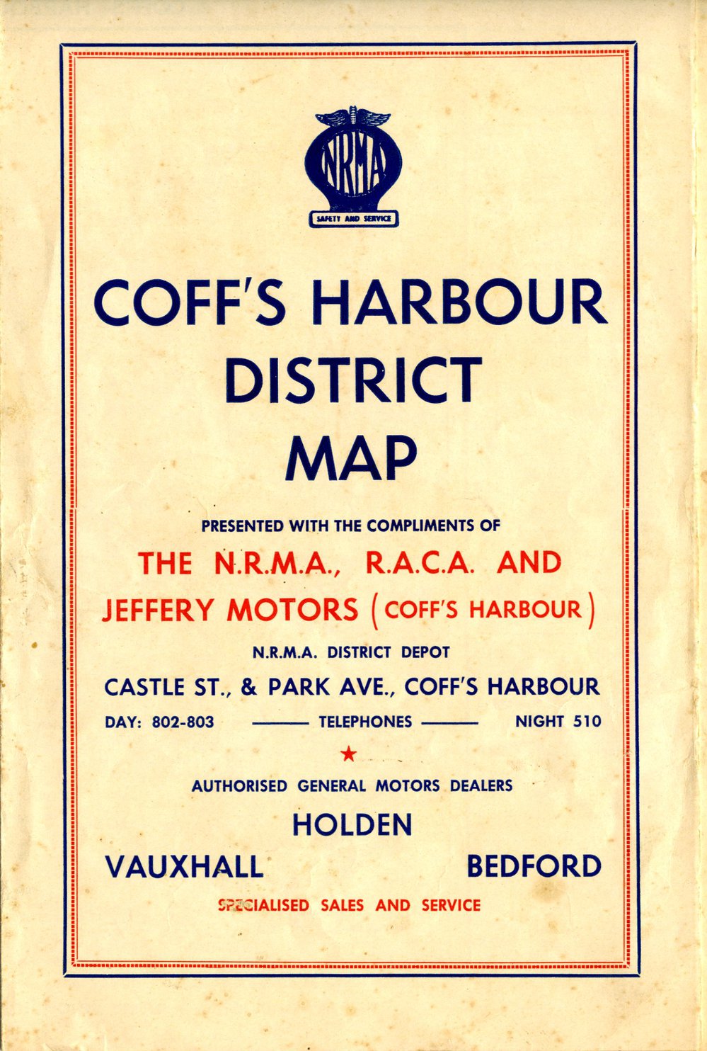 Coff's Harbour District Map