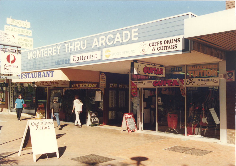 Monterey Arcade at the City Centre Mall in Coffs Harbour, 1990s