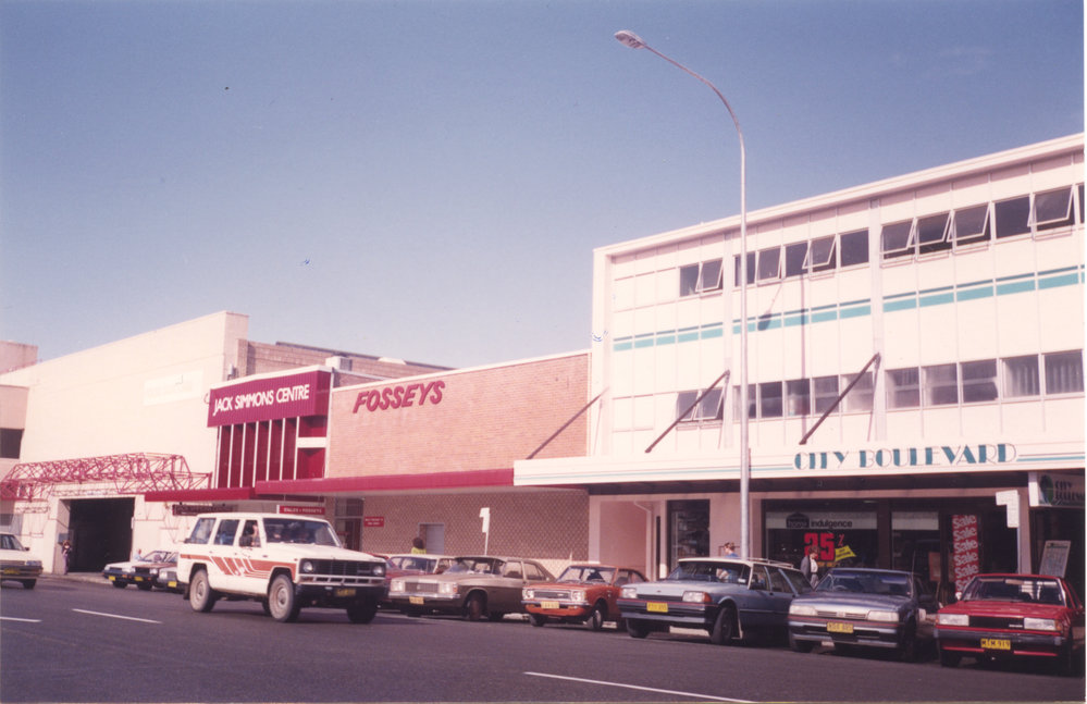 Vernon Street shops in Coffs Harbour, 1990s