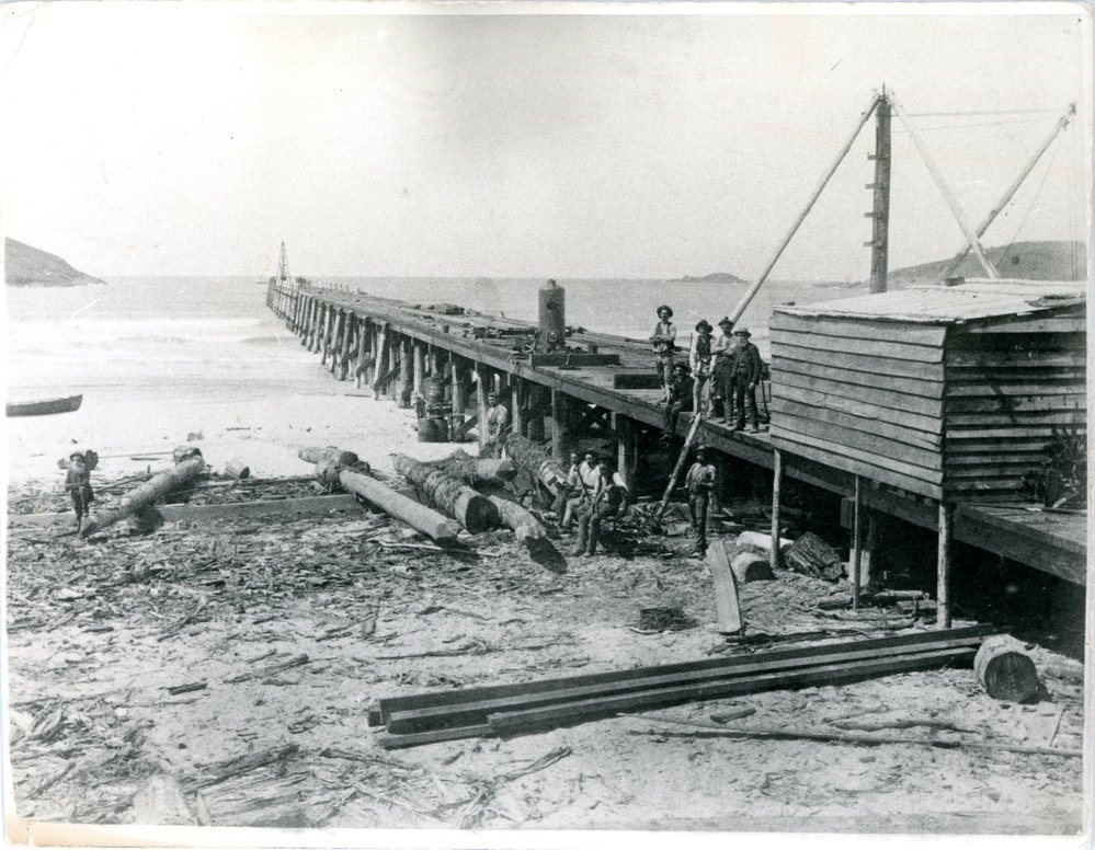Constructing the Jetty, c.1892