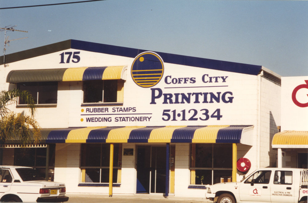 Coffs City Printing at 175 Orlando Street in Coffs Harbour, 1990s