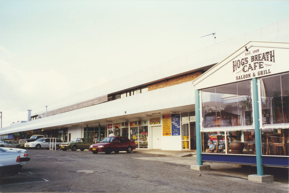 Jetty Village Shopping Centre on Orlando Street in Coffs Harbour, 1990s