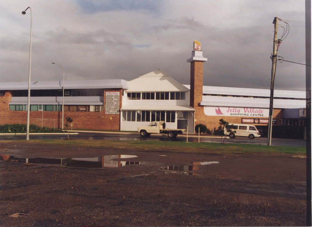 Jetty Village Shopping Centre on Orlando Street in Coffs Harbour, 1990s