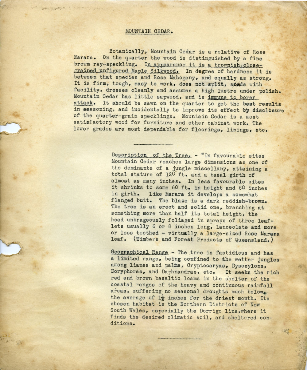 Beale and Company timber veneer catalogue, c. 1930