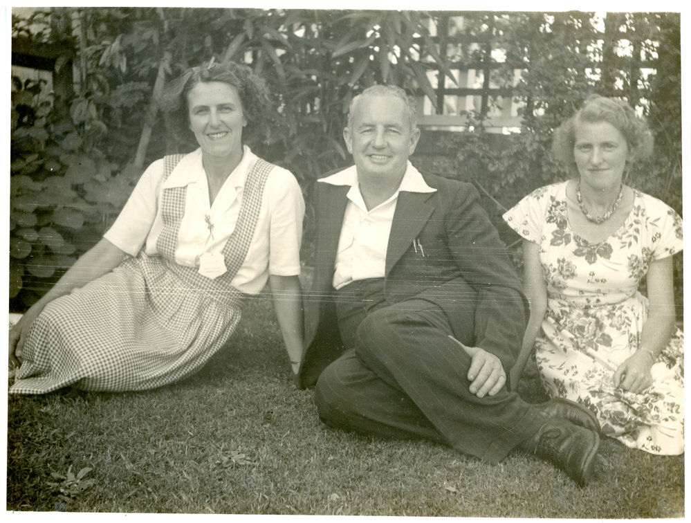 Portrait of Marie Hunt, Jack Gerard and Miss Hunt, 1940s