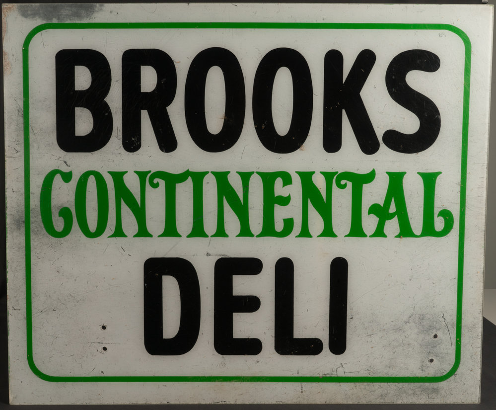 Brooks Continental Deli Sign