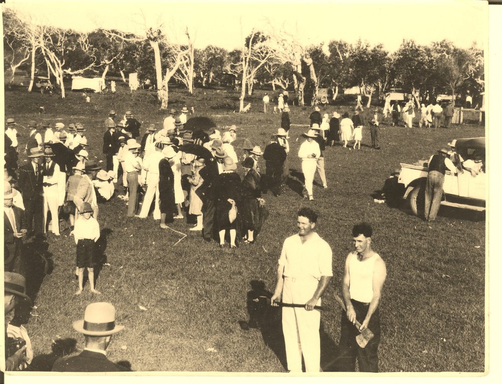 New Years Day 1932 Wood Chop Competition 