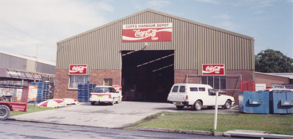 Coffs Harbour's Coca Cola Depot at 19 Cook Drive, 1990s